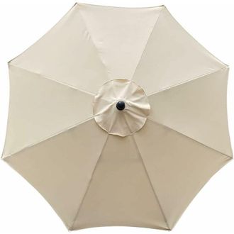 OEM Funda De Repuesto Para Sombrilla De 8 Varillas, 3 M, Impermeable, Anti Rayos Uv, Tela De Repuesto, Color Beige