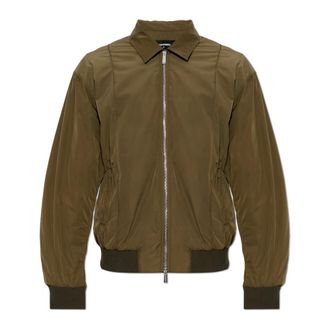 Dsquared2 Bomber Jackets, male, Green, Size: 2XL Bomber Jacket