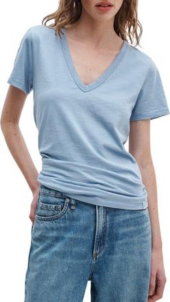 Rag & Bone The Slub V-Neck T-Shirt in Hz Blue at Nordstrom, Size X-Large
