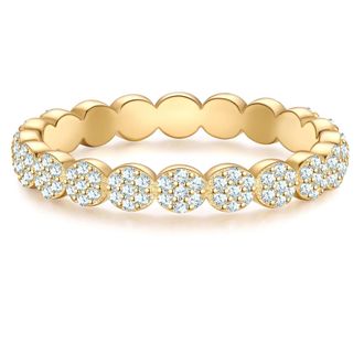 Glanzst&uuml;cke M&uuml;nchen Womens Glanzst&frac14;cke M&frac14;nchen Silberring - Gold Sterling Silver - Size I