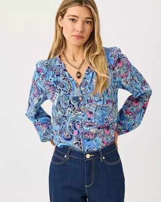 Lilly Pulitzer Elsa Silk Top