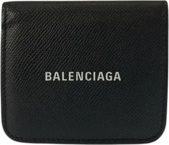 Balenciaga Pre-owned Wallets, female, Black, Size: ONE SIZE Pre-owned Leather Wallet