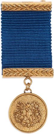 Moschino Spilla con medaglione - Blu