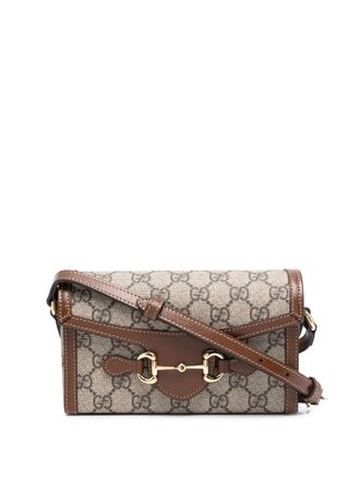 Gucci Horsebit 1955 mini-schoudertas - Beige