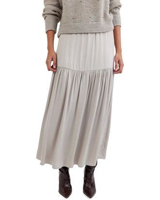Bella Dahl Dropped Waist Ruffle Maxi Skirt