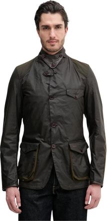 Barbour Jassen, Heren, Blauw, M, Katoen, Beacon Sports Jacket