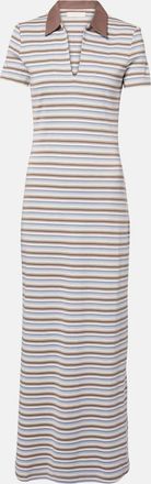 Faithfull The Brand Tiesse striped cotton maxi dress