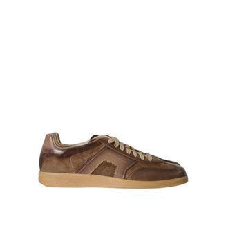 Santoni Schoenen, Heren, Bruin, 44 EU, Leer, DBS OLY Sneakers