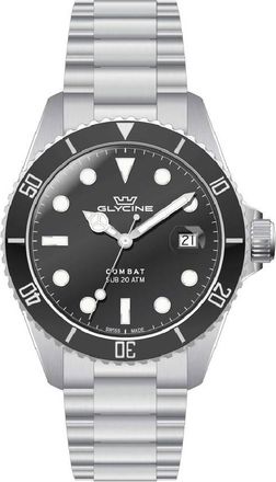 Glycine Combat Quartz Black Dial Mens Watch GL1060
