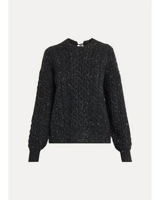 Maria McManus Tear Drop Aran Crewneck Sweater