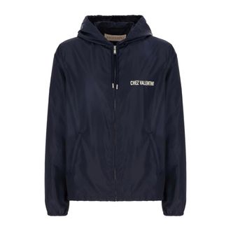 Valentino Garavani Heren, Jassen, Blauw, Maat: XL Satijn