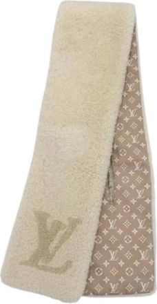 Louis Vuitton Pre-owned Stole - Dames - Vintage Accessoires - Beige - ONE Size - Leer - Vintage