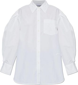 Ganni Donna, Camicette, Bianco, 2Xs, new
