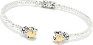 Samuel B. Star Tipped Bangle in Silver And Gold at Nordstrom Rack, Size 6.5