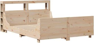 vidaXL Estructura De Cama Sin Colch&oacute;n Madera De Pino Blanco 150x200 Cm Vidaxl