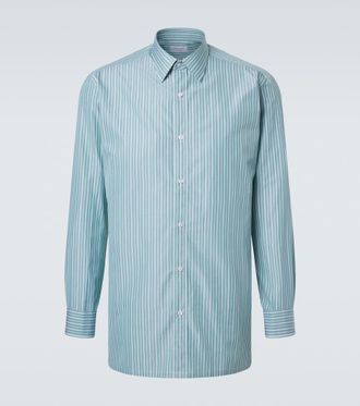 Charvet Striped cotton poplin shirt