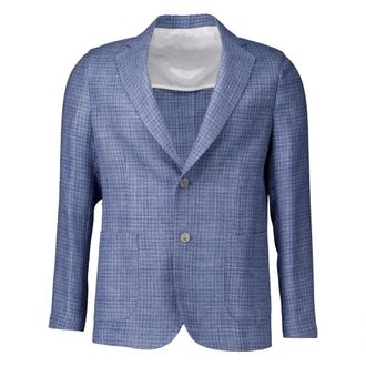 Barba Heren, Jassen, Blauw, Maat: L