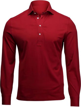 Brunello Cucinelli buttoned cotton polo shirt - men - Cotton - L - Red