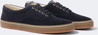 Brunello Cucinelli Leather-trimmed suede sneakers