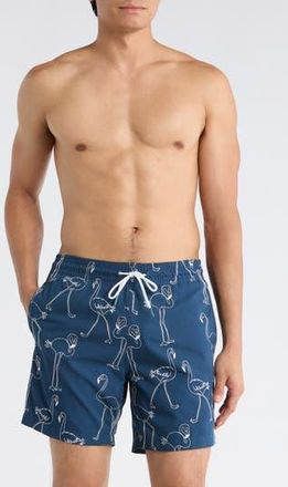 Trunks Surf & Swim Co. Sano 6.5-Inch Swim Shorts in Dark Blue at Nordstrom Rack, Size X-Large