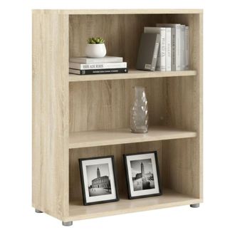 Dmora Librer&iacute;a Dmora Con Dos Estantes, Color Roble, 89,2 X 113,4 X 40,1 Cm, Con Embalaje Reforzado