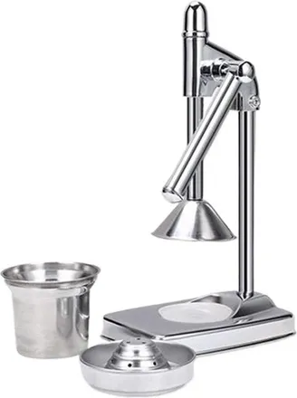 OEM Exprimidor Manual De C&iacute;tricos - Prensa De Frutas - Utensilio De Cocina Para Hacer Zumos - Alto Rendimiento De Zumo - 20x14x38cm - Plateado