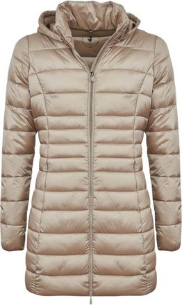 Save The Duck Full-Zip Parka - Dames - Parka Jassen - Beige - 2XL - Nylon - Jassen