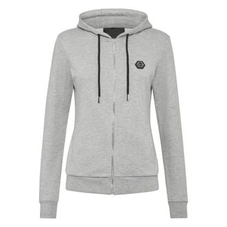Philipp Plein Dames, Sweatshirts & Hoodies, Grijs, Maat: XL Katoen