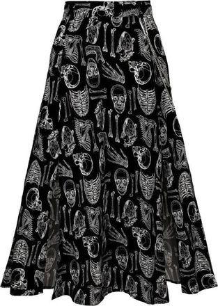 Hell Bunny Anatomy Skirt Blk