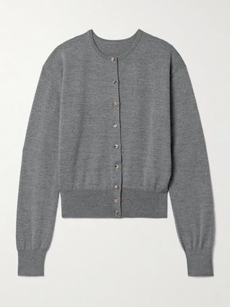 Khaite Cardigan In Misto Lana Jackie - Grigio