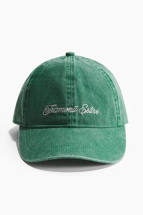H&M Twillcap mit Motivstickerei - Green/Tramonti Estivi