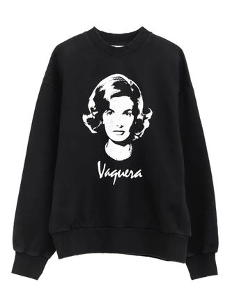 Vaquera graphic-print sweatshirt - women - Cotton - M - Black