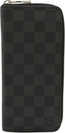 Louis Vuitton Pre-owned Wallets, female, Black, Size: ONE SIZE Pre-owned Damier Graphite Zippy Wallet
