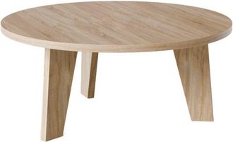 OEM Mesa De Centro Redonda Ella &Oslash;90 Cm Roble Sonoma