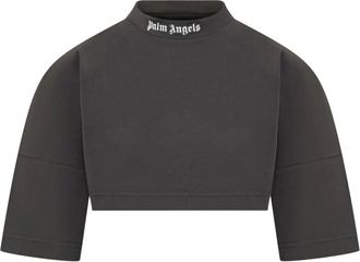 Palm Angels Curved mini T-shirt - Black