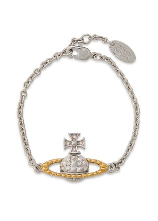 Vivienne Westwood Mayfair Bas Relief Two-toned Rhodium-plated Bracelet - Silver - One Size