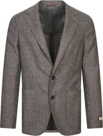 Canali Kei Blazer - Heren - Blazers - Bruin - 2XL - Wol - Jassen