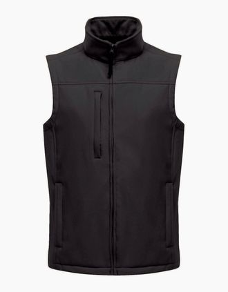 Regatta Mens Regatta Mens Flux Softshell Bodywarmer / Sleeveless Jacket (Water Repellent & Wind Resistant) - Black - Size: 48/Regular