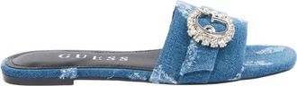 Guess Schoenen, Dames, Blauw, 37 EU, Blauwe Dames Slippers Jolly