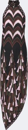 Pucci Baiadera halterneck silk twill midi dress