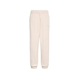 Calvin Klein Sweatpants, female, Beige, Size: XS Relaxed Cotton Terry Joggers
