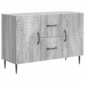 vidaXL Aparador Gris Sonoma 89 X 34,5 X 60 Cm Madera De Ingenier&iacute;a Vidaxl