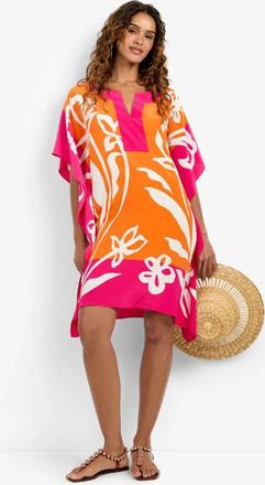 Trina Turk Theodora Caftan Dress in Daylily at Nordstrom, Size Xxx-Small