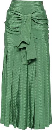 Jean Paul Gaultier Gonna lunga con motivo jacquard anni 80 - Verde