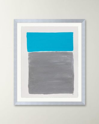 RFA Fine Art Platinum Sky 2 Framed Acrylic Painting by Deborah Fine