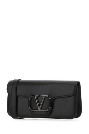 Valentino Garavani Mens Borsa Nero Leather Borse A Tracolla Bag
