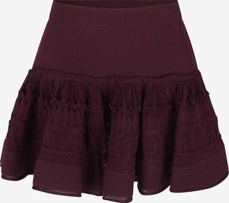 Alaia Kurzer Rock aus Wollmischstrick