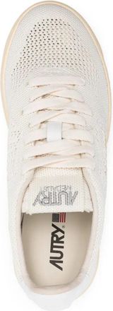 Autry Womens Logo-Patch Open-Knit Sneakers Ss26 W