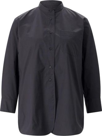 Lareida Cotton-Mix Shirt - Dames - Overhemden - Zwart - S - Katoen - Overhemden