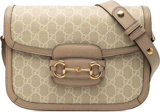 Gucci Pre-owned Gucci Medium GG Supreme Horsebit 1955 Shoulder Bag Ladies UDJS0OWUH52INIT4